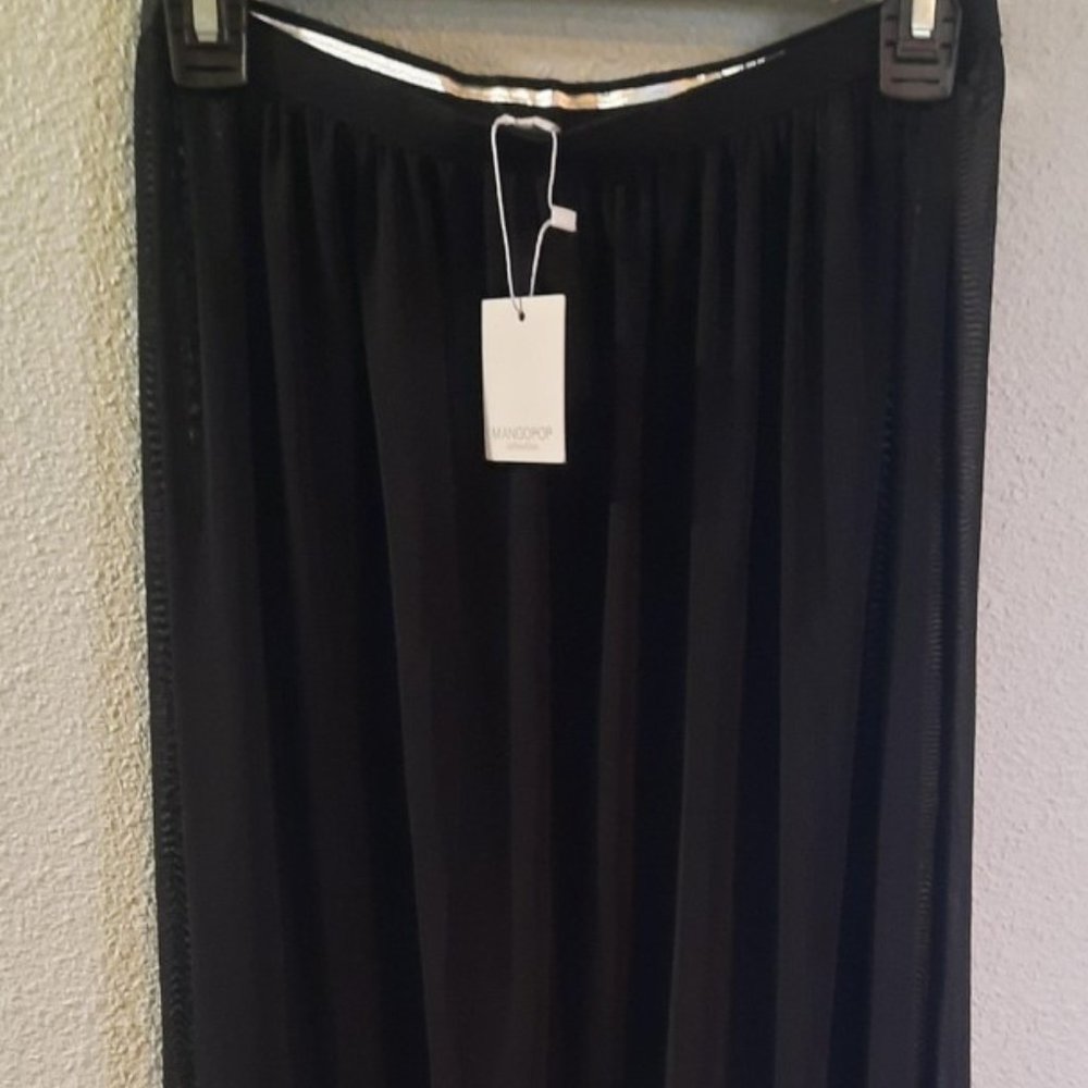 Long Black Sheer Skirt / Cover Up